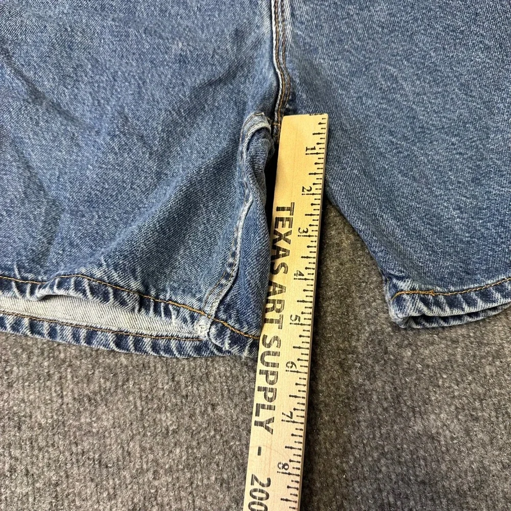 Levi's Shorts Womens Size 16 Blue 551 Relaxed Fit Denim High Waisted USA Cotton